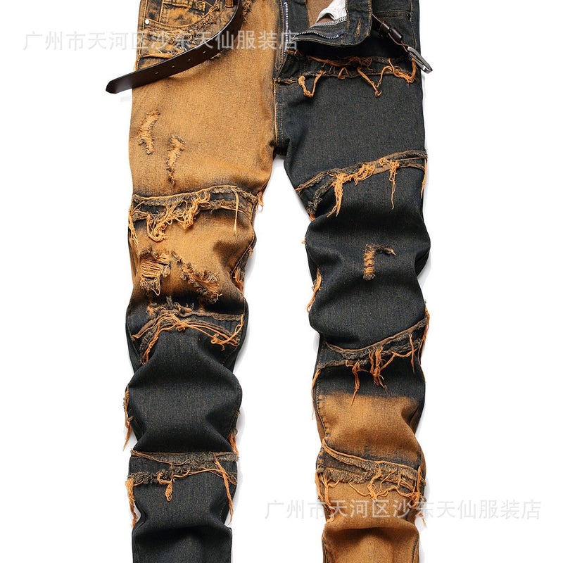 Men'S Ripped Casual Jeans - Image 2